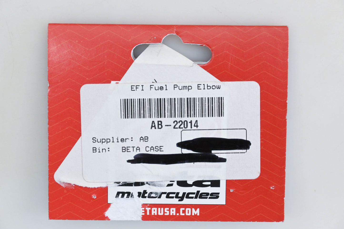 Beta AB-22014 Aluminum Fuel Pump Elbow Kit NOS