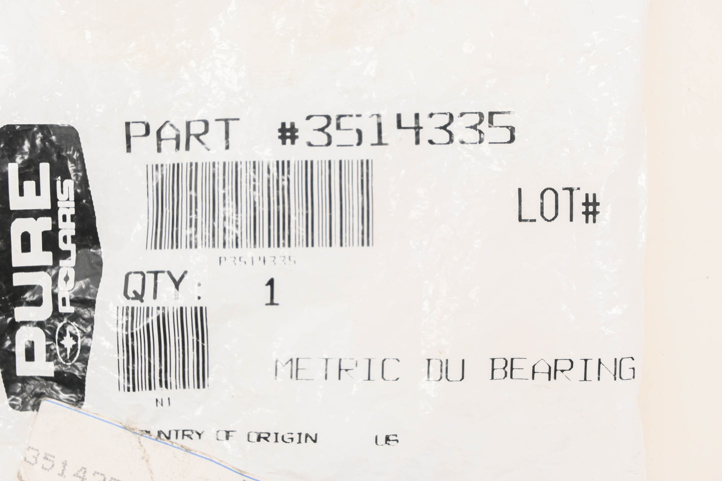 New OEM Polaris 3514335 Shift Pedal Bearing NOS