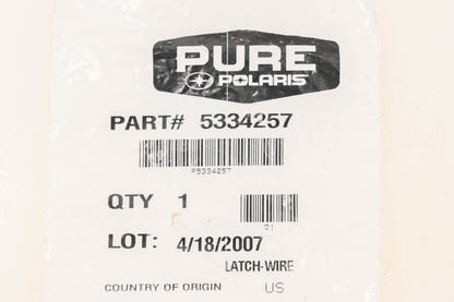 New OEM Polaris 5334257 Wire Latch NOS
