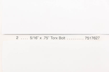 New OEM Polaris 7517627 5/16" x .75" Tox Bolts Qty 2 NOS