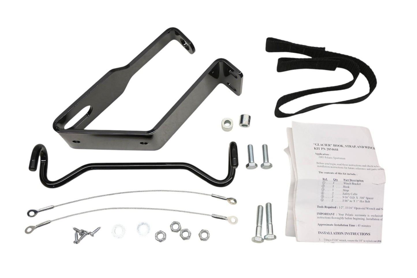 New OEM Polaris 2854644 Electric Plow Lift Mount & Strap Kit NOS