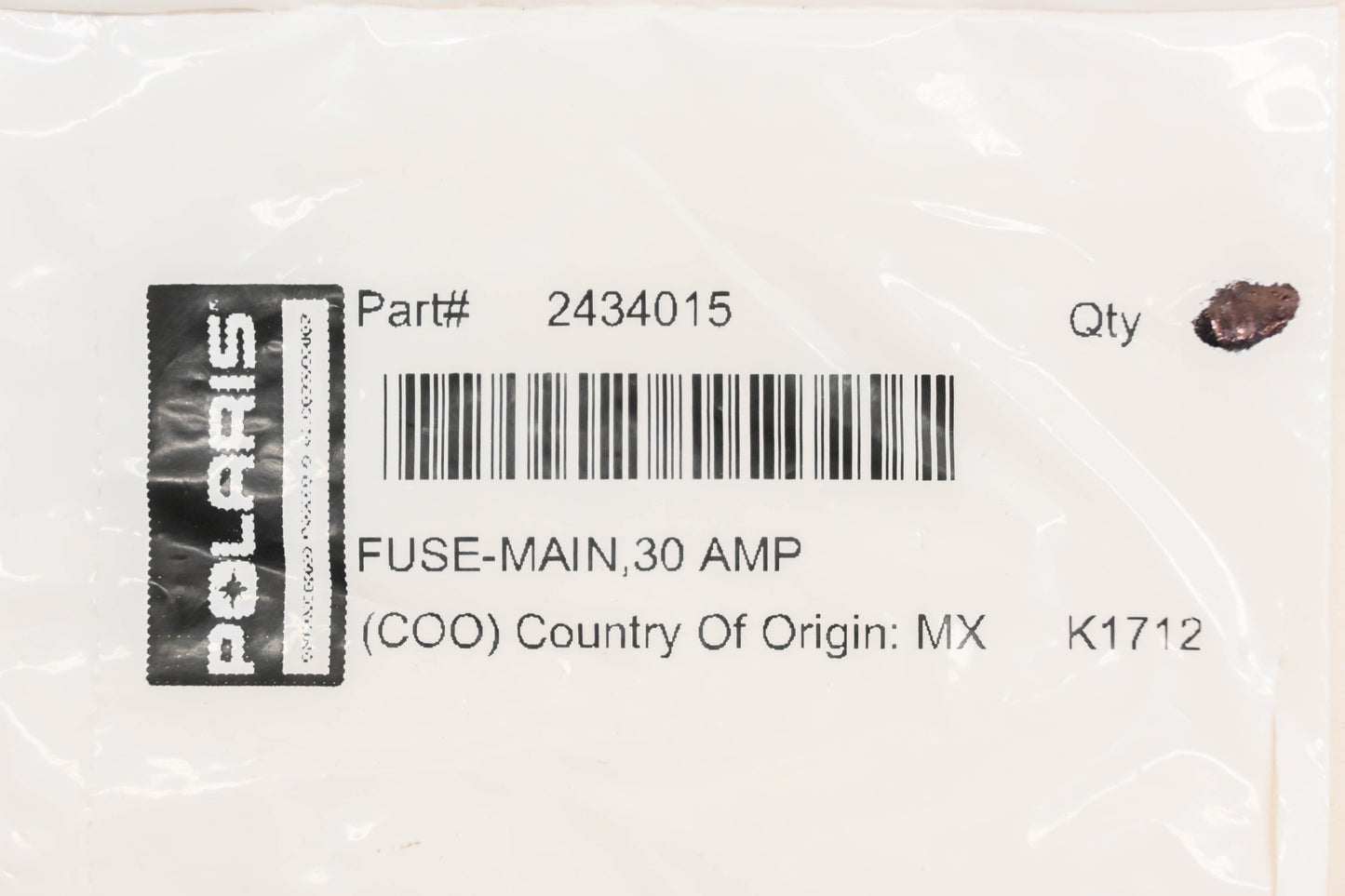 New OEM Polaris 2434015 Main 30amp Fuses Qty 2 NOS