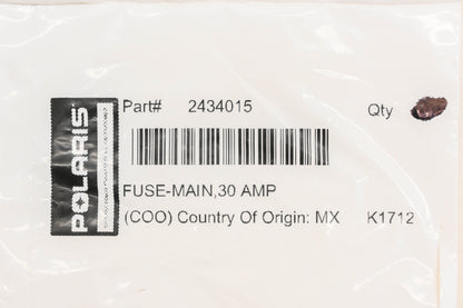 New OEM Polaris 2434015 Main 30amp Fuses Qty 2 NOS