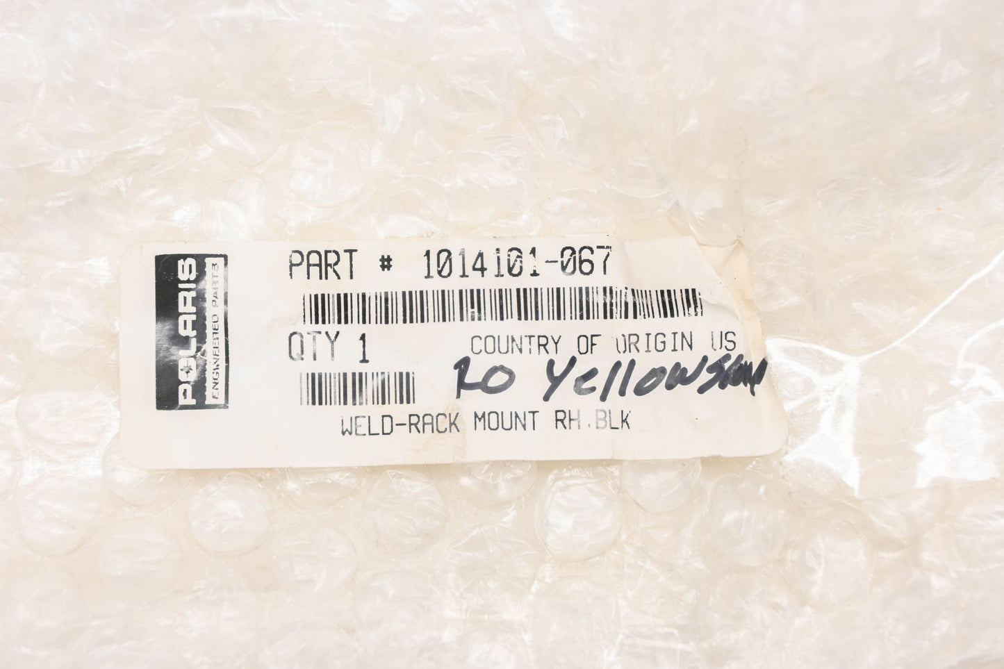 New OEM Polaris 1014101-067 Front Left Rack Mount Bracket NOS