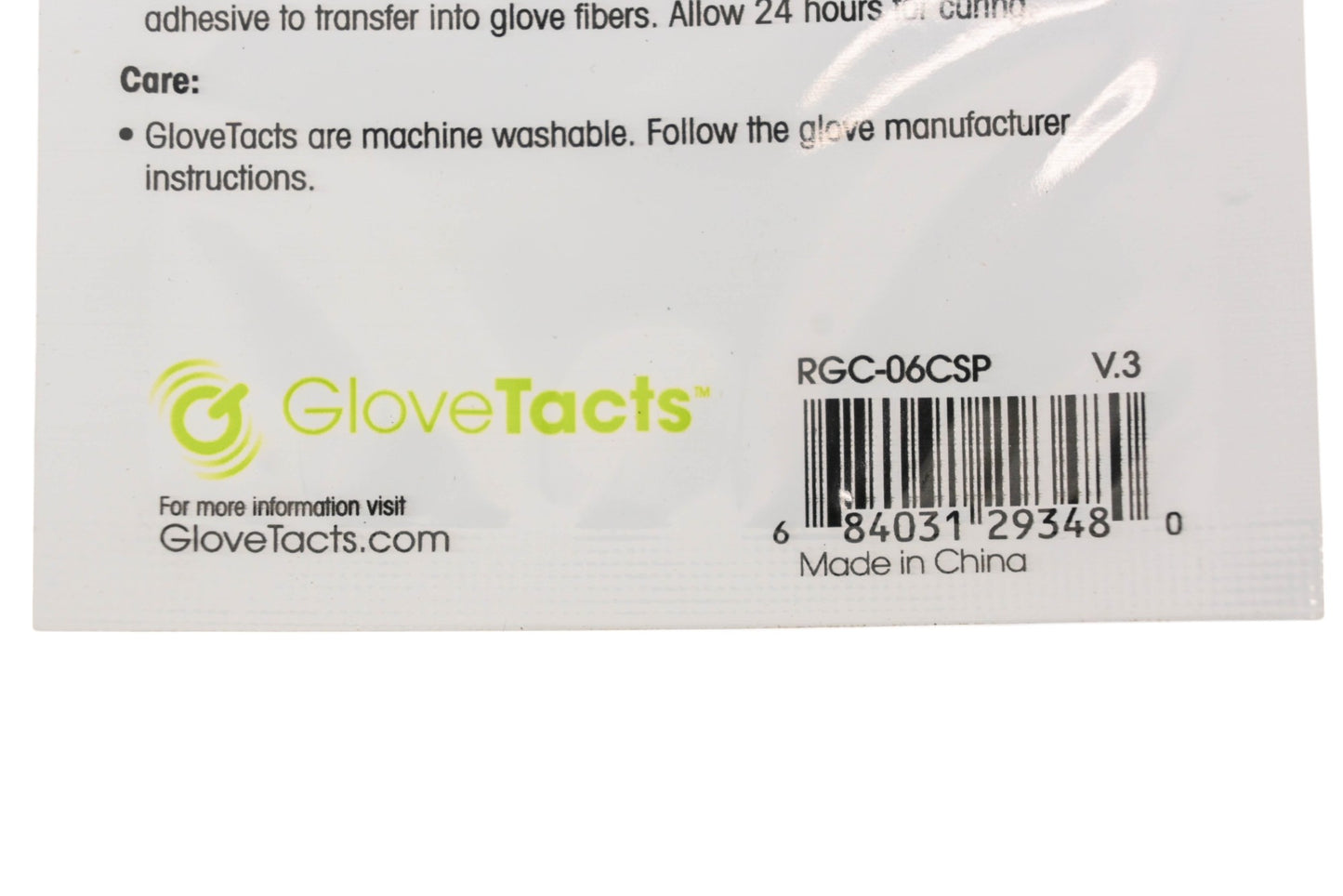 GloveTacts RGC-06CSP, 29-9000EA Ultra Thin Touchscreen Fingertip Contact Kit NOS