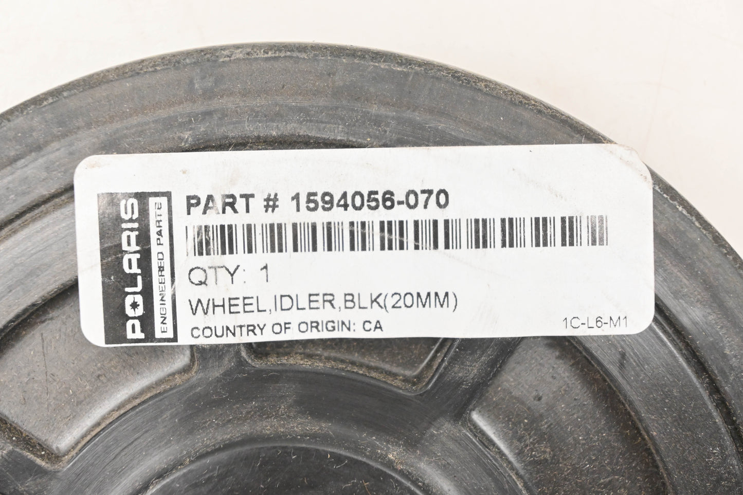 New OEM Polaris 1594056-070 Black 20mm Idler Wheel NOS