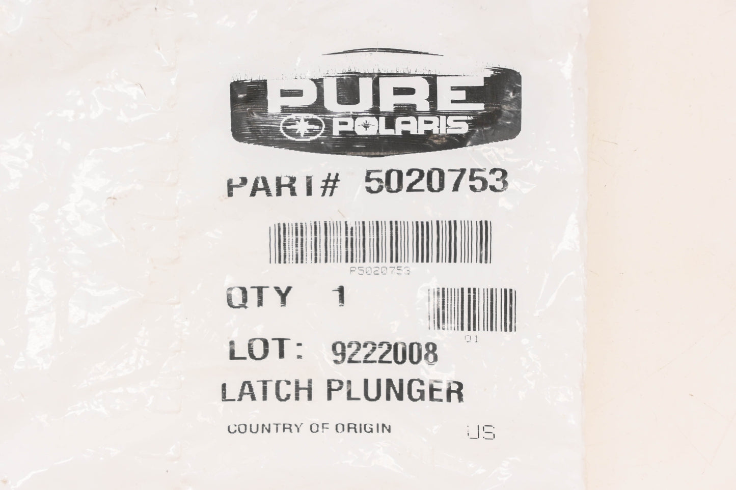 New OEM Polaris 5020753 Plunger Latch NOS