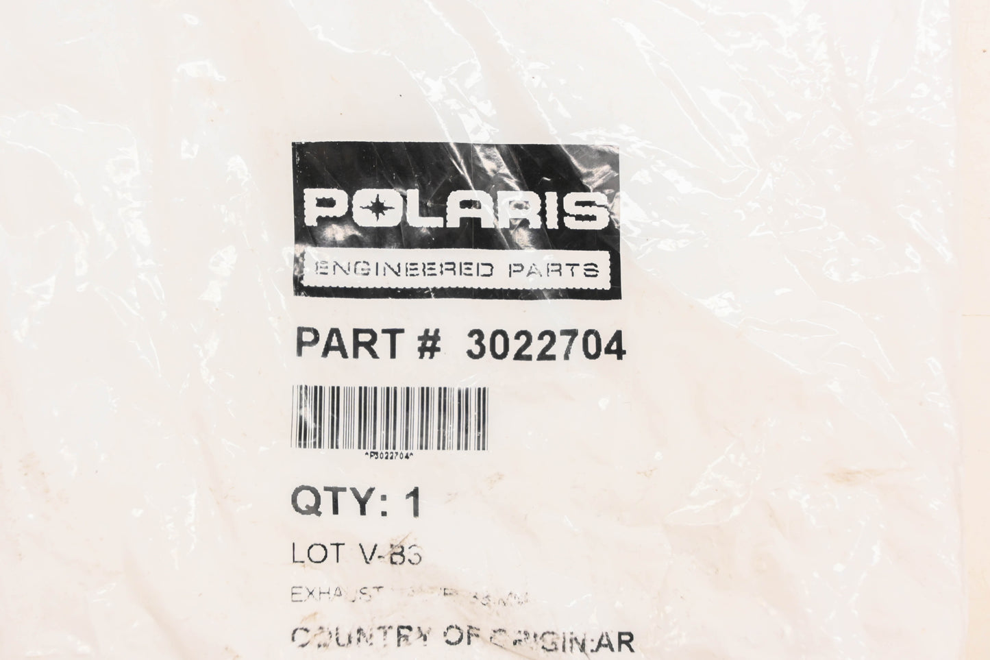New OEM Polaris 3022704 Exhaust Valve NOS