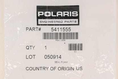New OEM Polaris 5411555 Foam Seal NOS
