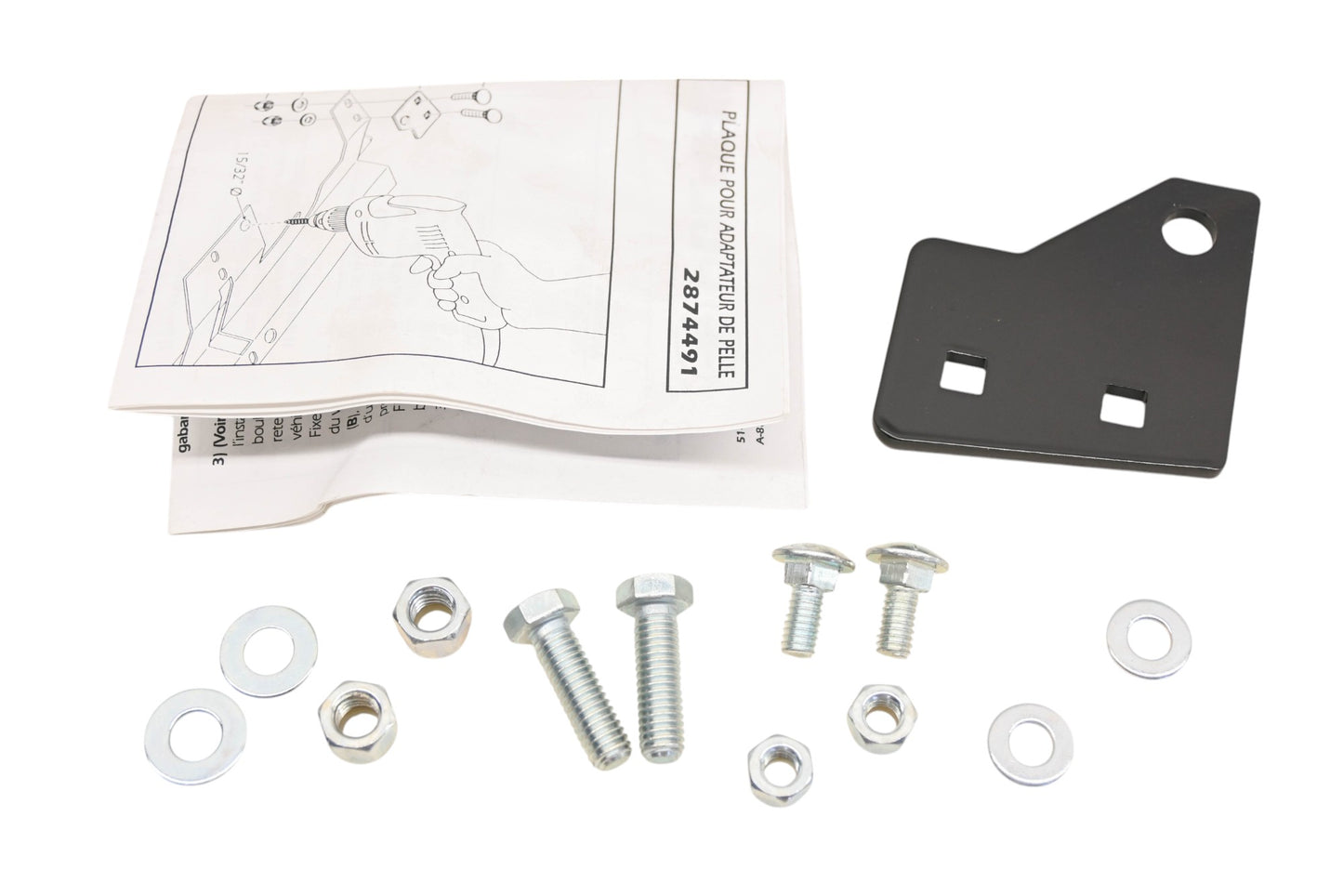 New OEM Polaris 2874491 2003 Sportsman 400/500 Plow Mount Plate Update Kit NOS