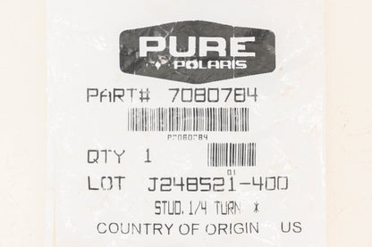 New OEM Polaris 7080784 1/4-Turn Stud NOS