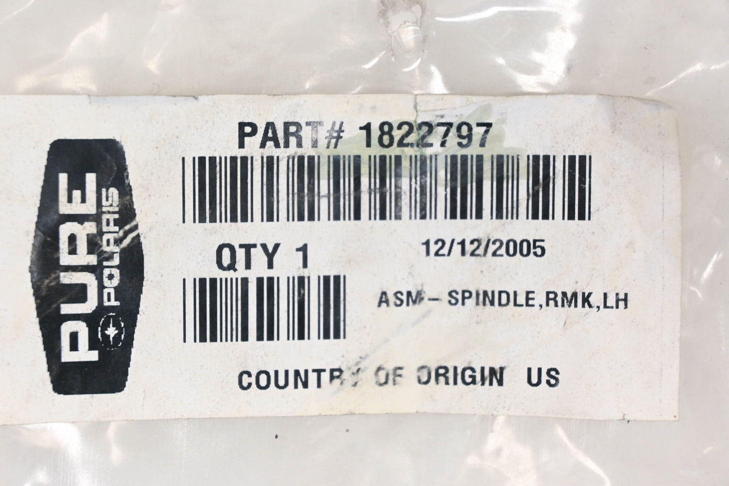 New OEM Polaris 1822797 Front Left Spindle Assembly NOS