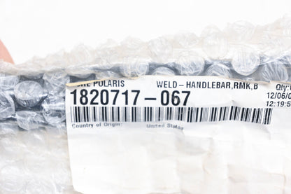 New OEM Polaris 1820717-067 Gloss Black Handlebar NOS