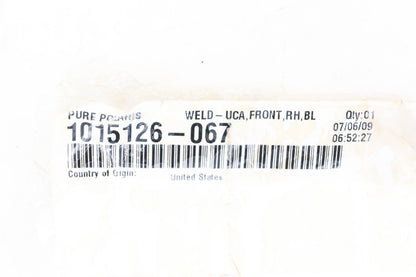 New OEM Polaris 1015126-067 Gloss Black Front Upper Right Control Arm NOS