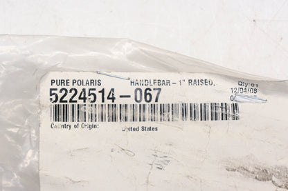 New OEM Polaris 5224514-067 Gloss Black Handlebar NOS