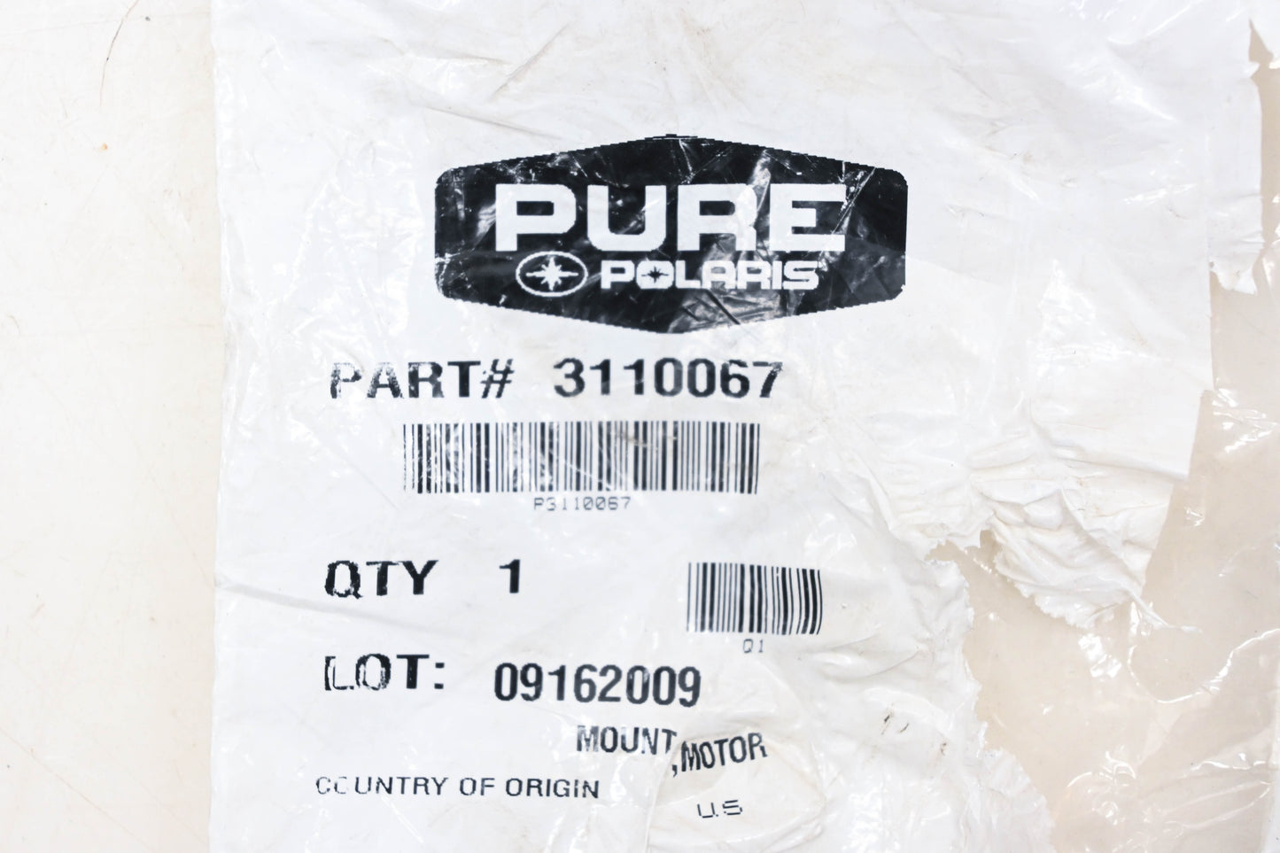 New OEM Polaris 3110067 Motor Mount NOS