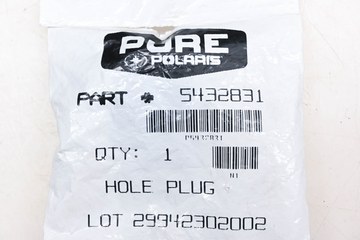 New OEM Polaris 5432831 Hole Plugs Qty 2 NOS