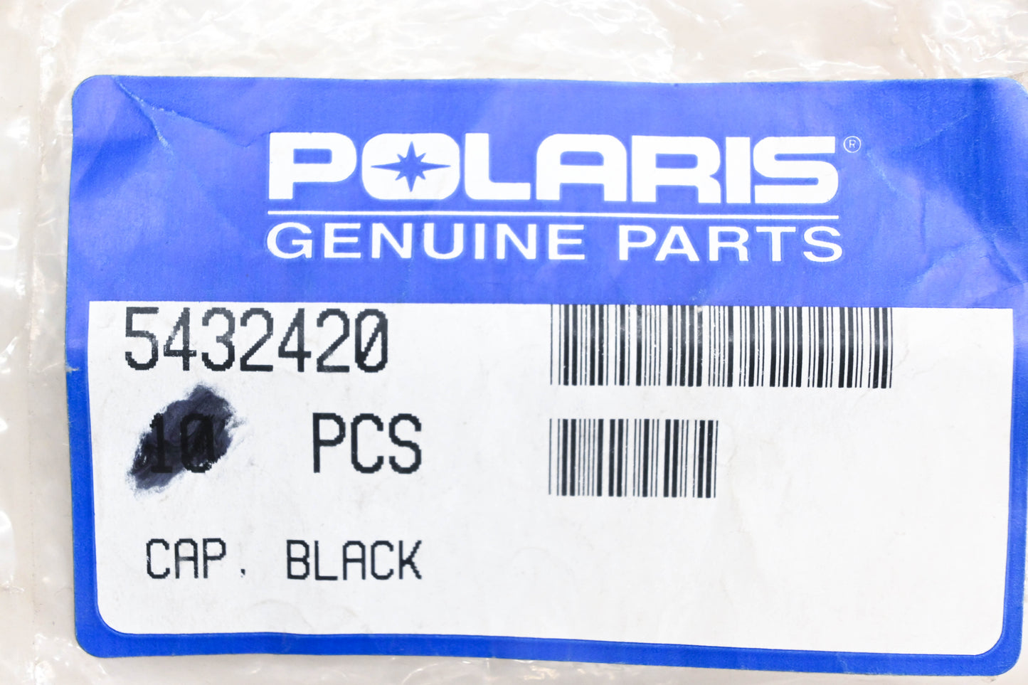 New OEM Polaris 5432420 Black Hinge Cover Caps Qty 2 NOS
