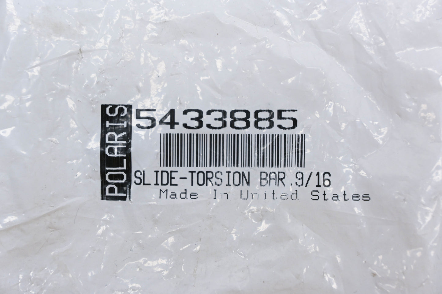New OEM Polaris 5433885 Torsion Bar 9/16 Slide NOS
