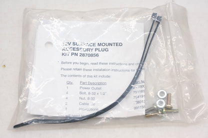 New OEM Polaris 2870856 Surface Mounted 12v Accessory Power Outlet Kit NOS