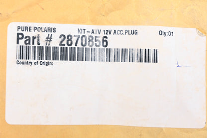 New OEM Polaris 2870856 Surface Mounted 12v Accessory Power Outlet Kit NOS