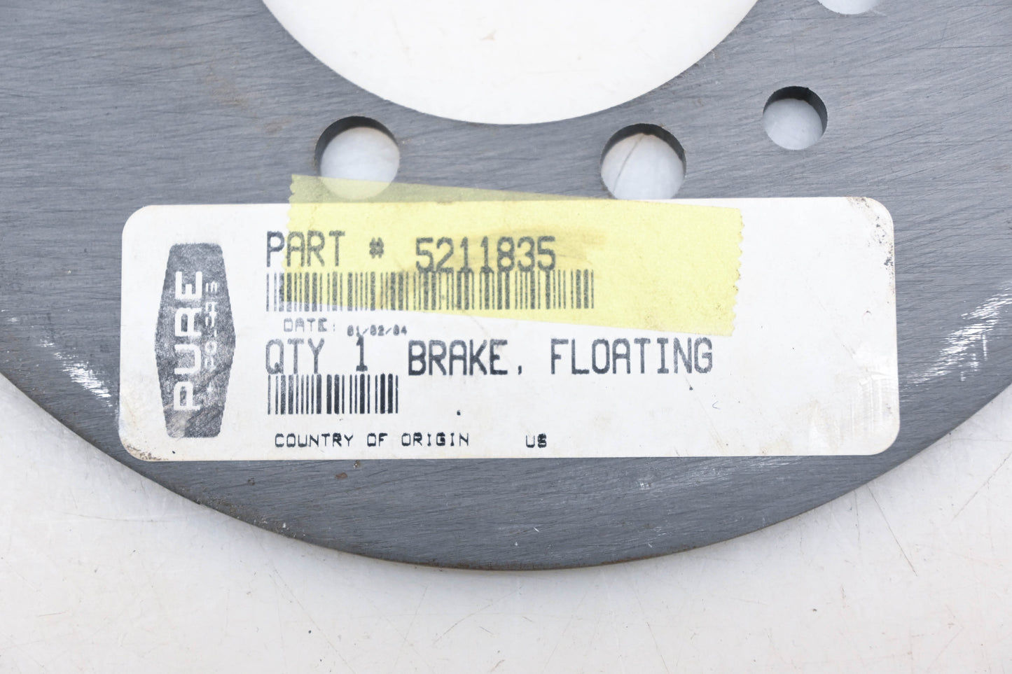 New OEM Polaris 5211835 Floating Hub Disc Brake NOS