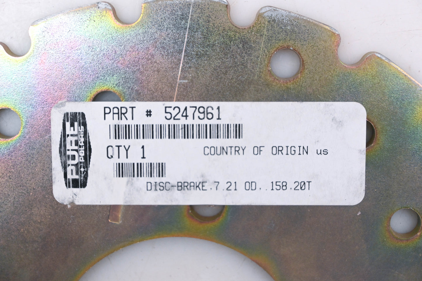 New OEM Polaris 5247961 Front Brake Rotor Disc NOS