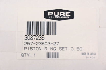 New OEM Polaris 3087235, 257-23503-27 Piston 0.5 Ring Kit NOS