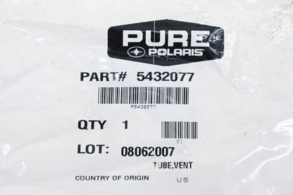 New OEM Polaris 5432077 Vent Tube NOS
