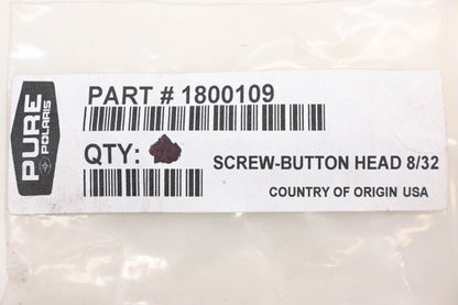 New OEM Polaris 1800109 Socket Button Head 8/32 Screws Qty 5 NOS