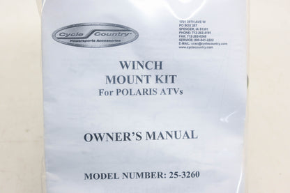Cycle Country 25-3260 ATV Winch Mount Kit NOS