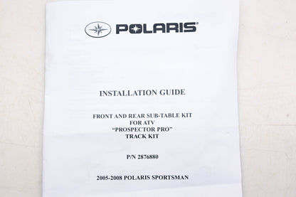 New OEM Polaris 2876880 Prospector Pro Front & Rear Sub-Table Track Mount Kit NOS