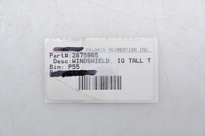 New OEM Polaris 2875965 Clear/Blackout 600 IQ Tall Windshield NOS