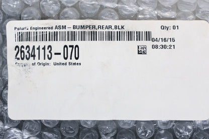 New OEM Polaris 2634113-070 Black Rear Bumper Assembly NOS