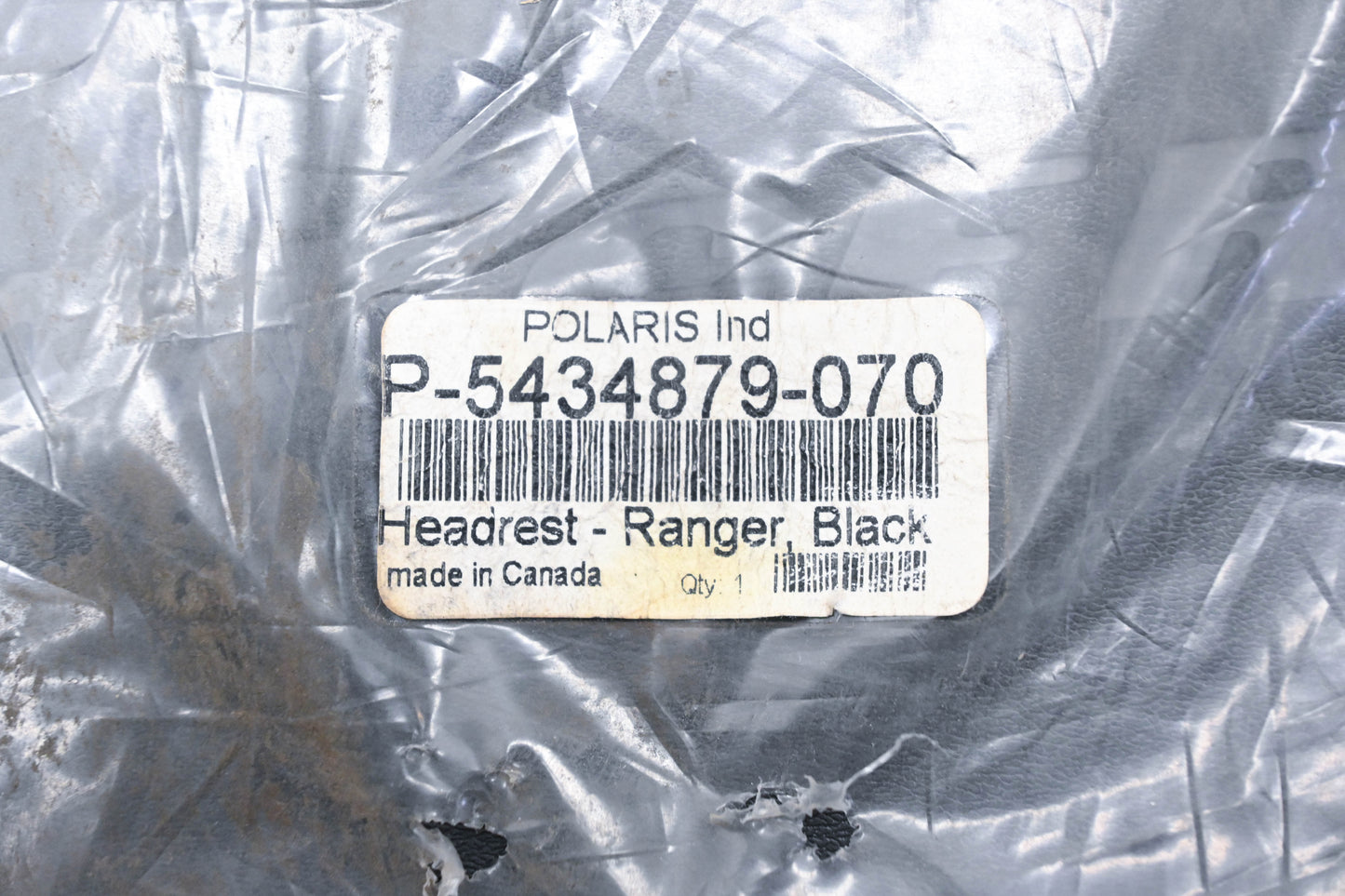 New OEM Polaris 5434879-070 Ranger Black Headrest NOS
