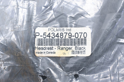 New OEM Polaris 5434879-070 Ranger Black Headrest NOS