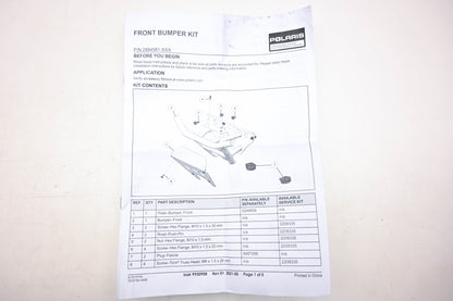 New OEM Polaris 2884581-458 Pre Runner Front Bumper Kit NOS