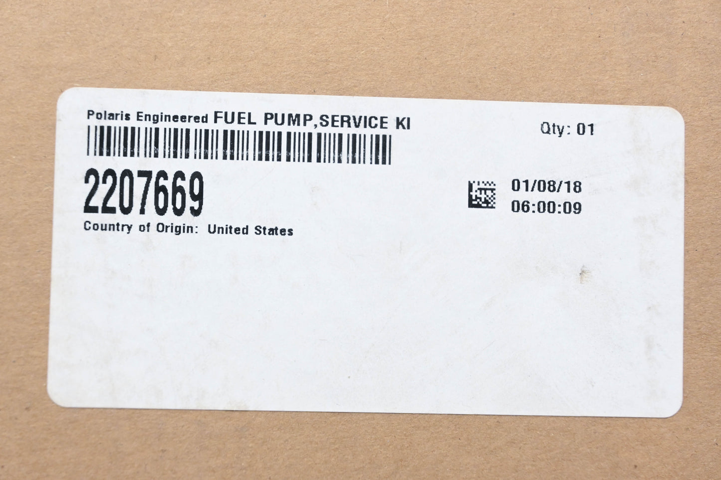 New OEM Polaris 2207669 Fuel Pump Kit NOS