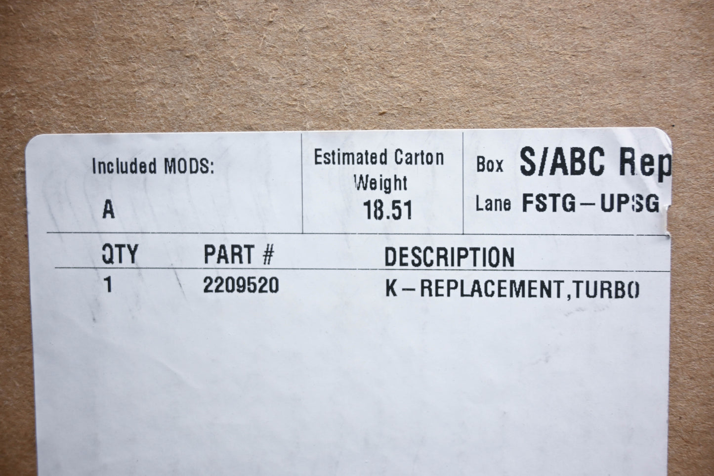 New OEM Polaris 2209520 Turbo Assembly Kit NOS