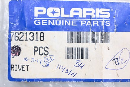 New OEM Polaris 7621318 Rivets Qty 8 NOS