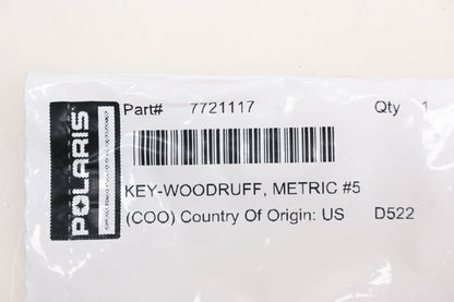 New OEM Polaris 7721117 Woodruff Key NOS