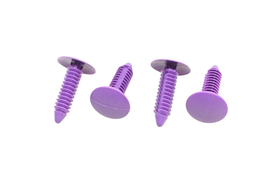 New OEM Polaris 7670084-214 Purple Dart Clips Qty 4 NOS
