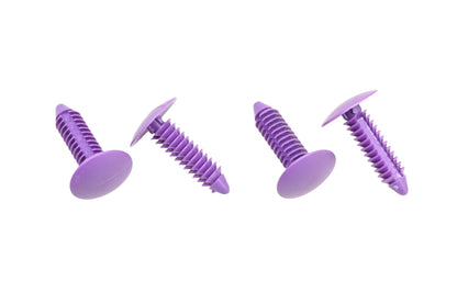 New OEM Polaris 7670084-214 Purple Dart Clips Qty 4 NOS