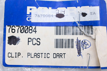 New OEM Polaris 7670084-214 Purple Dart Clips Qty 4 NOS