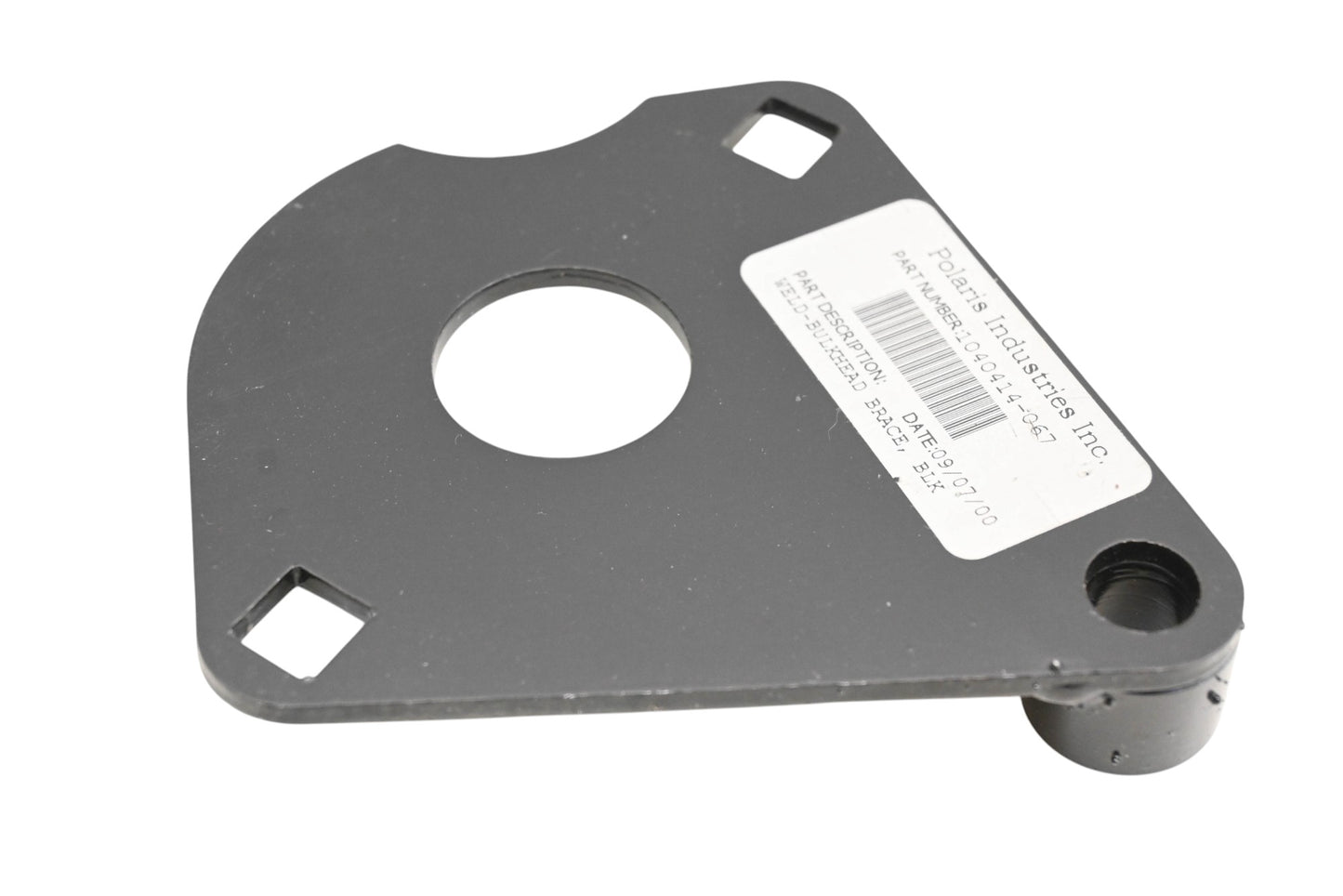 New OEM Polaris 1040414, 1040414-067 Black Transmission Bulkhead Brace NOS