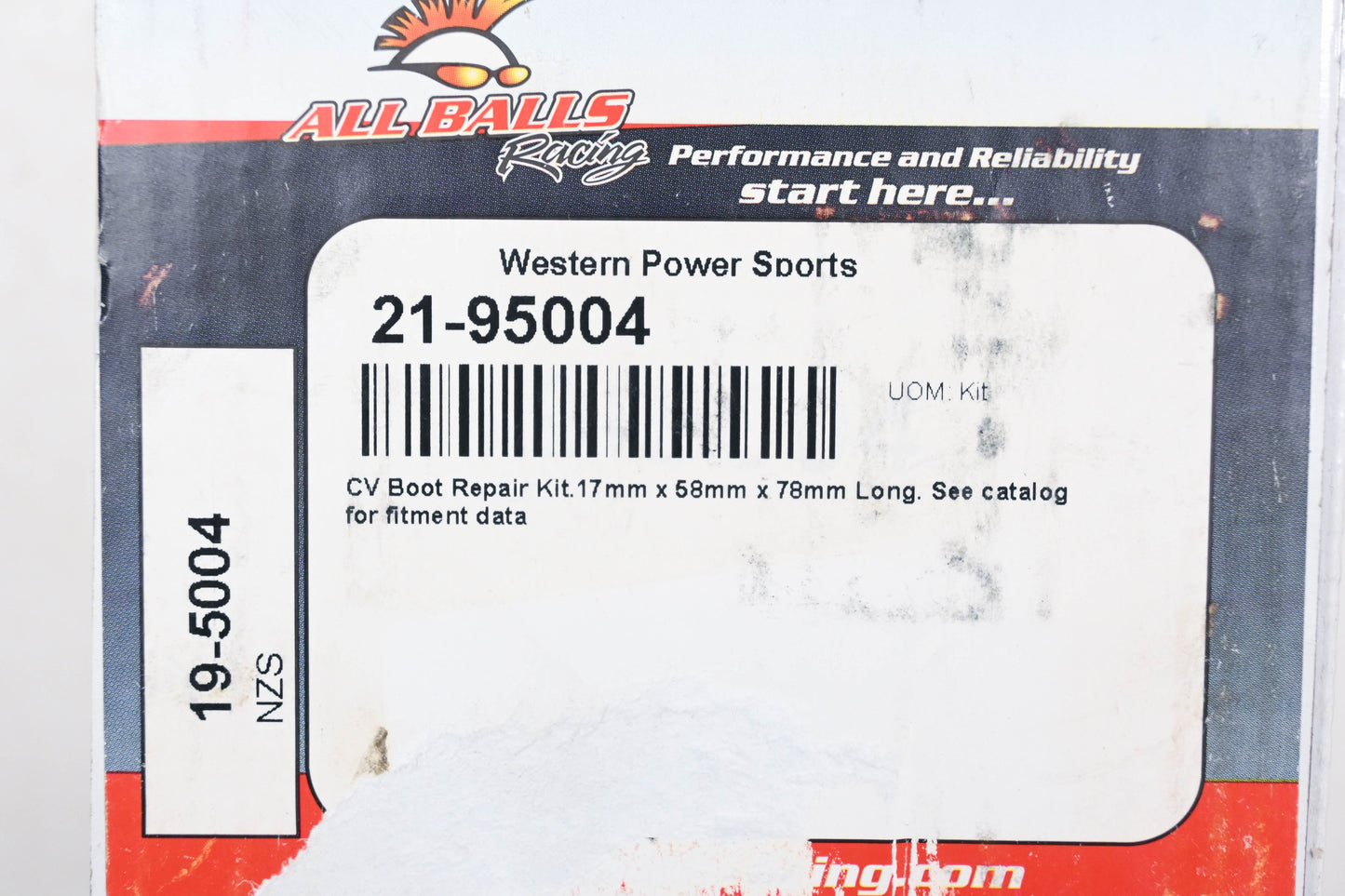 All Balls 19-5004, 21-95004 CV Boot kit NOS