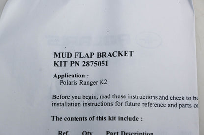 New OEM Polaris 2875051 Mud Flap Mounting Kit NOS