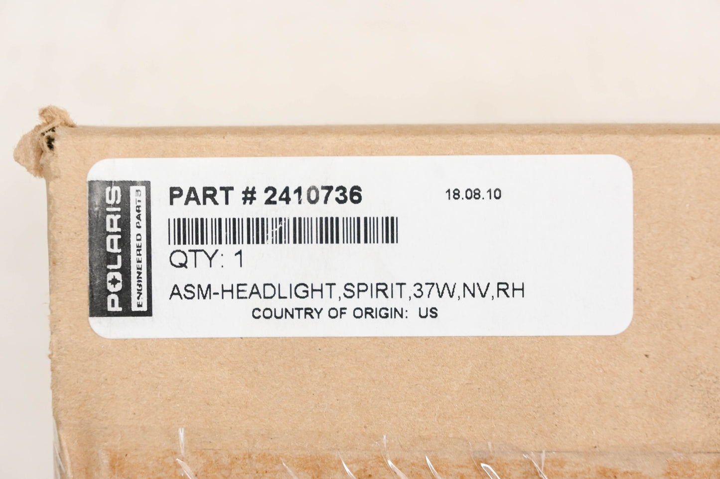 New OEM Polaris 2410736 Righthand Headlight Assembly NOS