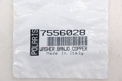 New OEM Polaris 7556028 Copper Banjo Washer NOS