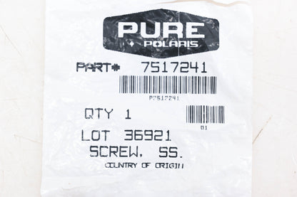 New OEM Polaris 7517241 Stainless Steel Screws Qty 7 NOS